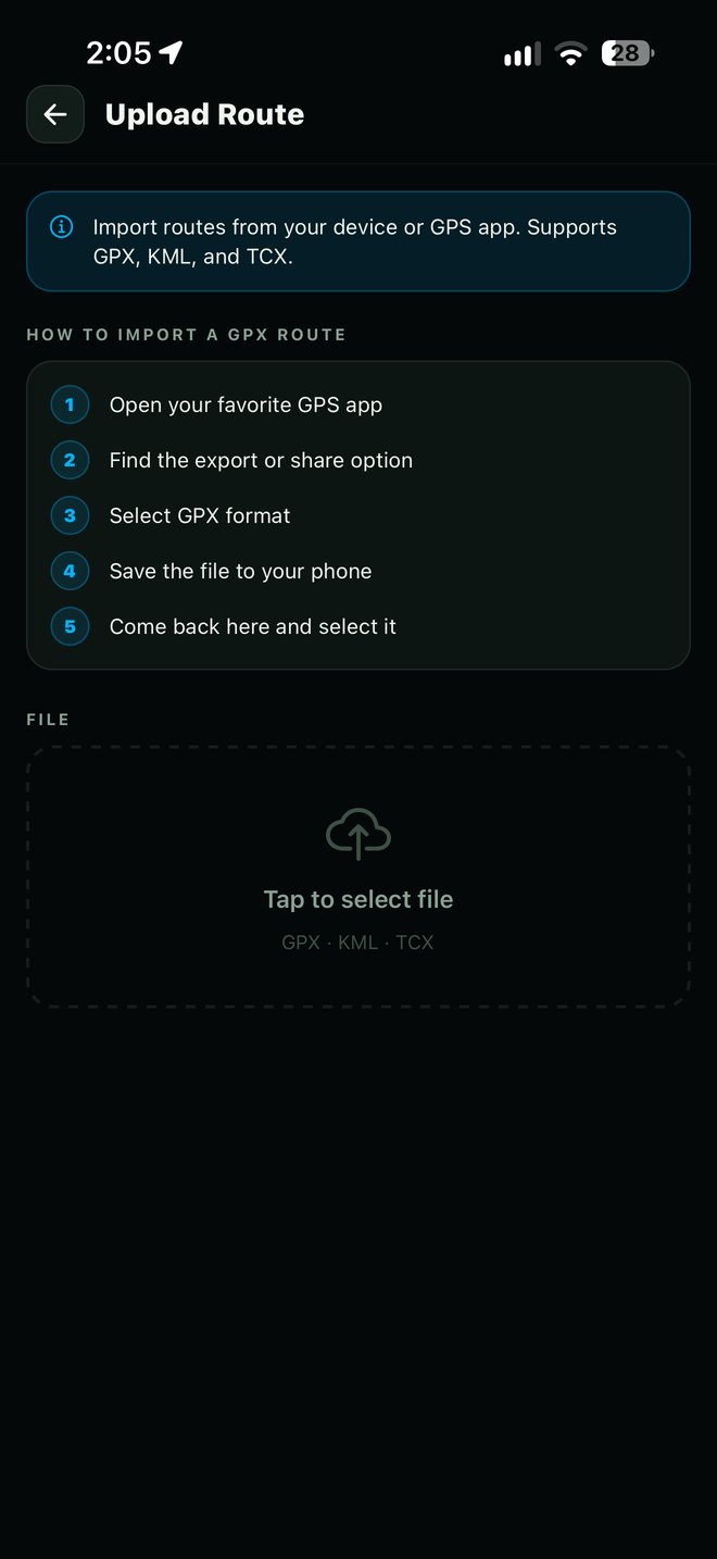 Import GPX en TriakaMap